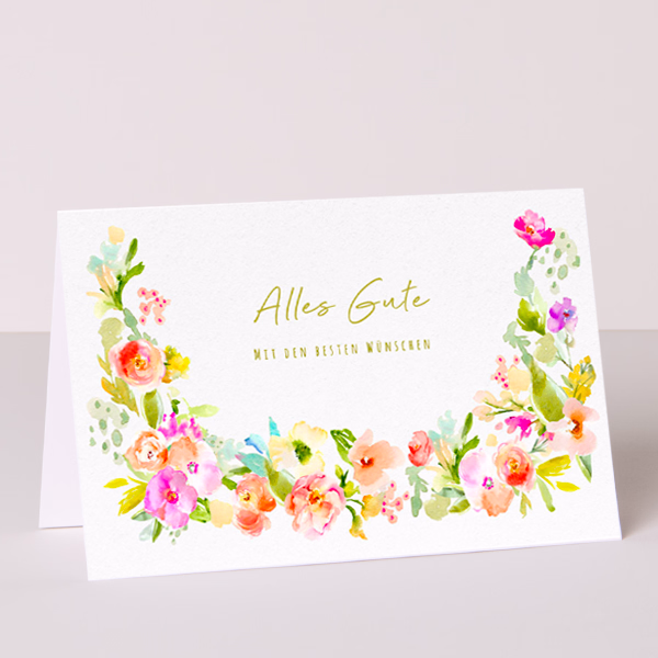 Greeting Card „Alles Gute mit den besten Wünschen“