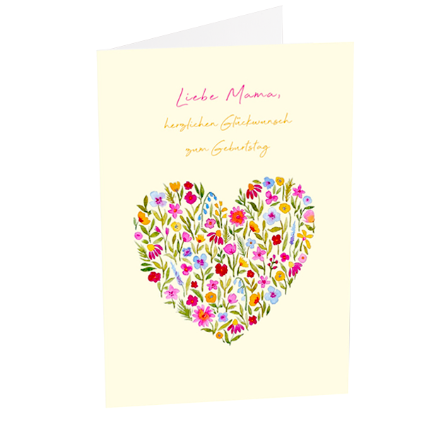 Greeting card "Liebe Mama, alles Gute zum Geburtstag"