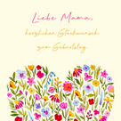Greeting card "Liebe Mama, alles Gute zum Geburtstag"