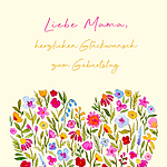 Motivkarte "Liebe Mama, alles Gute zum Geburtstag"