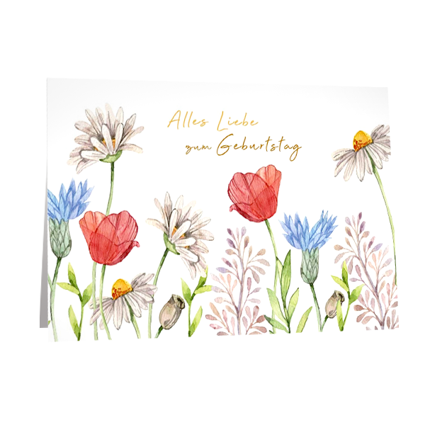 Motivkarte "Alles Liebe zum Geburtstag"