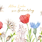 Motivkarte "Alles Liebe zum Geburtstag"