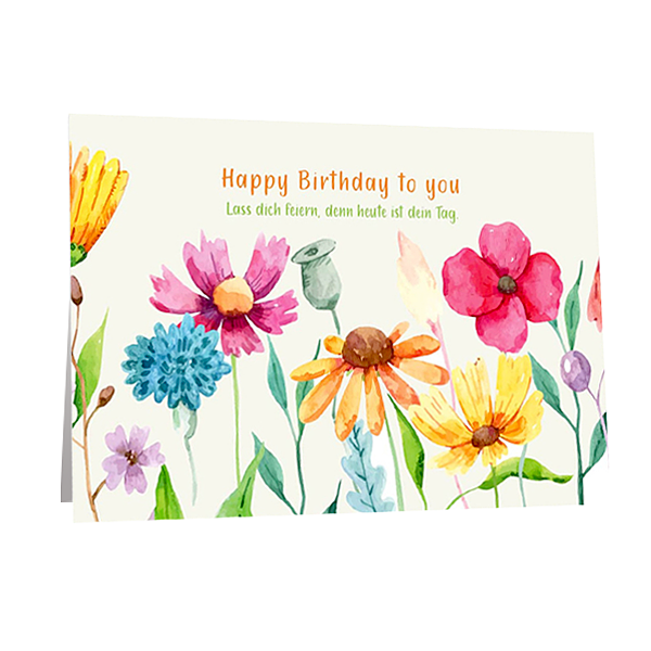 Motivkarte "Happy Birthday to You"