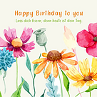Motivkarte "Happy Birthday to You"