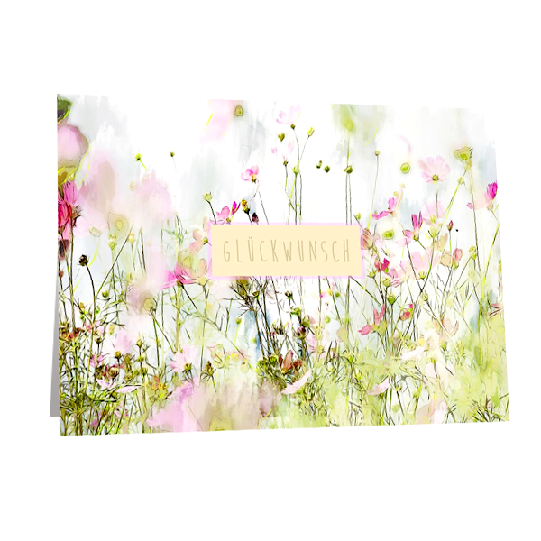Greeting card "Glückwunsch"