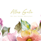 Motivkarte "Alles Gute mit den besten Wünschen"