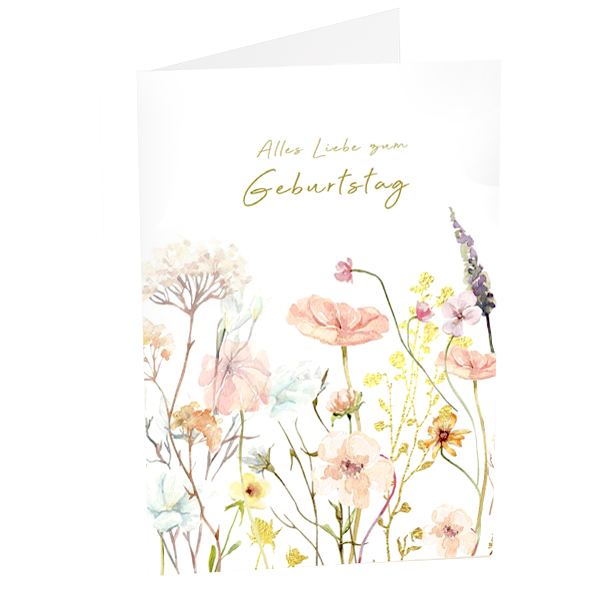 Motivkarte "Alles Liebe zum Geburtstag"