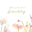 Motivkarte "Alles Liebe zum Geburtstag"