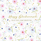 Greeting card "Happy Glückwunsch"