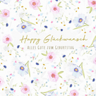 Greeting card "Happy Glückwunsch"