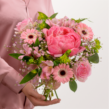 Blumenmix Zarter Gruß mit Ferrero Giotto 3er