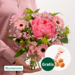 Blumenmix Zarter Gruß mit Ferrero Giotto 3er