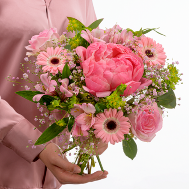 frisch gebunden Blumenstrauß Zarter Gruß