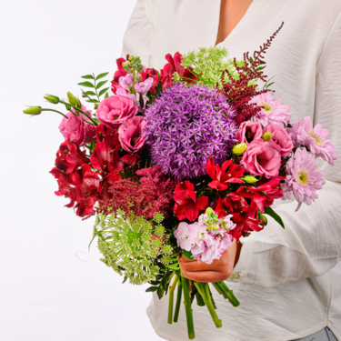 frisch gebunden Blumenstrauß Sommerspiel
