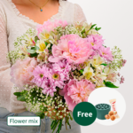 Flower Mix Sommerflirt with Stem Holder & 3 Ferrero Giotto
