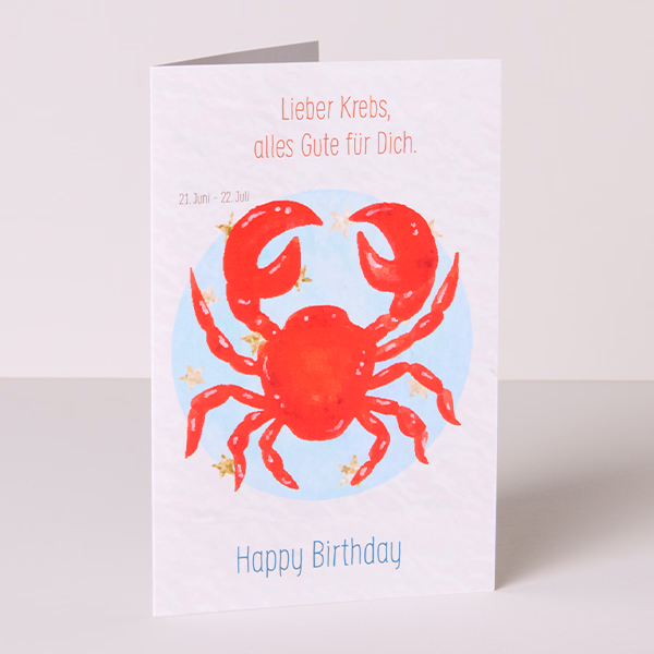 Greeting Card Zodiac „Cancer“