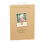 Motivkarte "Zum Geburtstag - Die beste Zeit ist jetzt"