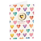 Motivkarte "Alles Liebe zum Geburtstag" mit Holzapplikation