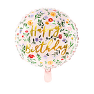 Heliumballon-Geschenk "Happy Birthday" Boho Flower
