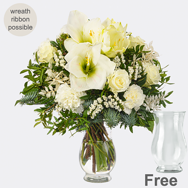 Sympathy Bouquet Anteilnahme with vase