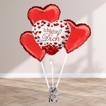 Heliumballon Geschenk "Ich liebe dich"