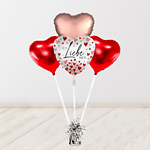 Heliumballon Geschenk "Ich liebe dich" Herzchen