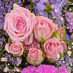 Flower Bouquet Blütenromanze with Vase & 2 Ferrero Rocher