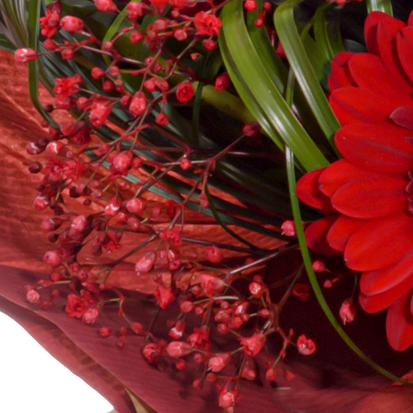 Blumenstrauß Charme mit Vase & Ferrero Giotto 3er