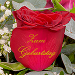 Flower Bouquet "Zum Geburtstag" with Vase