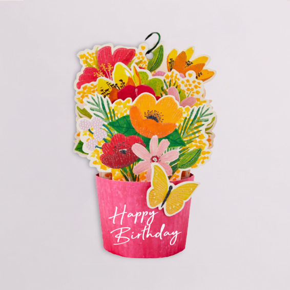 Flowercard „Happy Birthday“