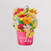 Blumenstecker „Happy Birthday“