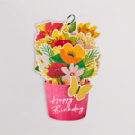 Blumenstecker „Happy Birthday“