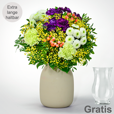 Blumenstrauß Frühlingsstar mit Vase