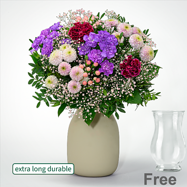 Flower Bouquet Blütentraum with vase