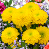 Flower Bouquet Blütenfreude with vase & 3 Ferrero Giotto