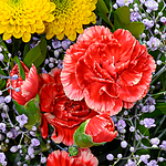 Blumenstrauß Blütenfreude mit Vase