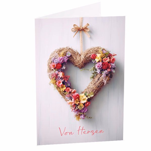 Greeting Card „von Herzen“