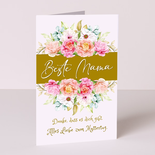 Motivkarte „Beste Mama“
