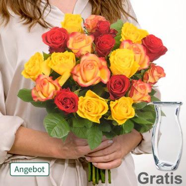 Rosenbund Rosenliebe mit Vase Rosenbund Rosenliebe mit Vase