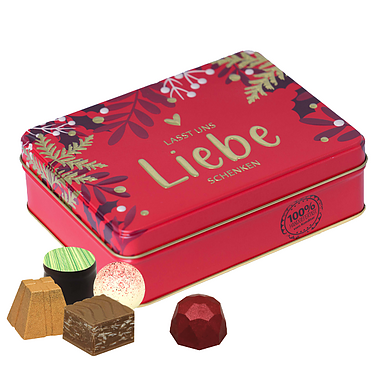 Gift box "Let's give love" chocolates and truffles