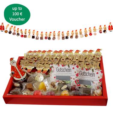 Advent calendar Advent calendar with two vouchers