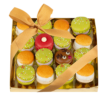 Präsentpackung Macarons weihnachtlich (150 g)