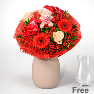 Flower Bouquet Weihnachtsüberraschung with vase