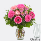 Blumenstrauß Wintergedicht mit Vase