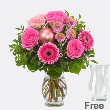 Flower Bouquet Wintergedicht with vase