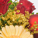 Blumenstrauß Winterglanz mit Vase