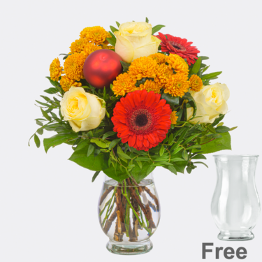 Flower Bouquet Holly with vase