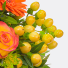 Blumenstrauß Goldschimmer mit Vase