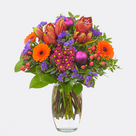 Blumenstrauß Festliche Bescherung mit Vase & 2 Ferrero Rocher