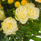 Blumenstrauß Sternennacht mit Vase & 2 Ferrero Rocher